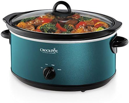 7 Quart Manual Slow Cooker – Turquoise - Curated Catalog S0