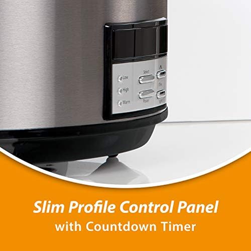 8 Quart Programmable Slow Cooker with Auto Warm - Curated Catalog T8