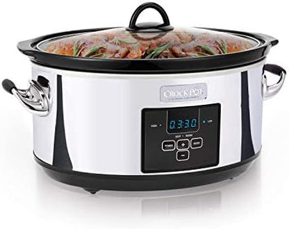 7 Quart Programmable Slow Cooker – Polished Platinum - Curated Catalog A3