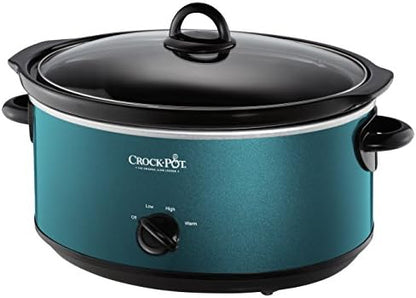 7 Quart Manual Slow Cooker – Turquoise - Curated Catalog P0