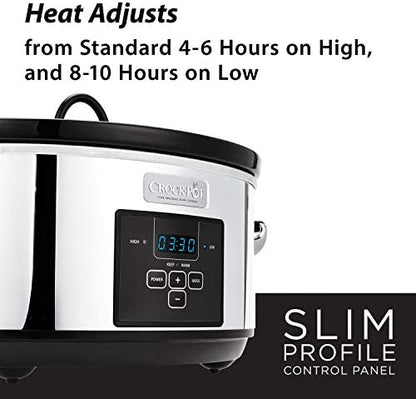 7 Quart Programmable Slow Cooker – Polished Platinum - Curated Catalog T5