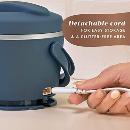 Electric Lunch Box Food Warmer 20oz – Faded Blue - Curated Catalog E7
