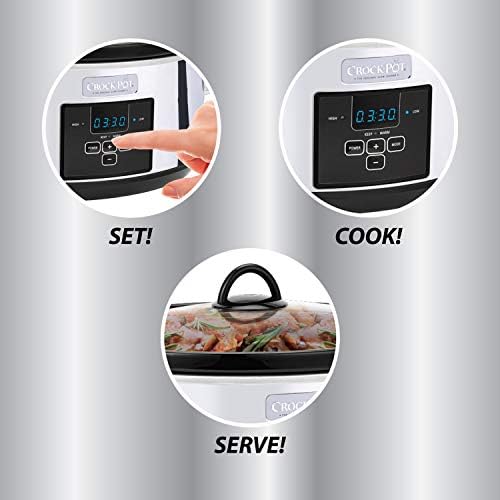 7 Quart Programmable Slow Cooker – Polished Platinum - Curated Catalog A3