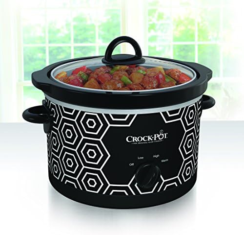 4.5 Quart Portable Slow Cooker – Black & White - Curated Catalog N2