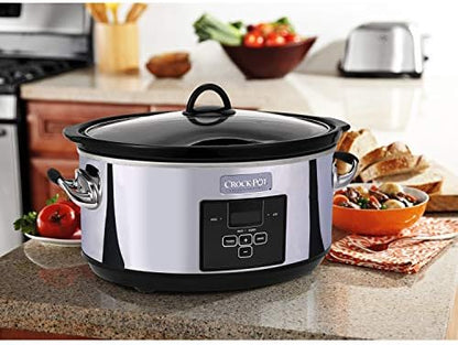 7 Quart Programmable Slow Cooker – Polished Platinum - Curated Catalog T5