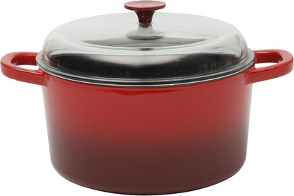 3 Quart Enameled Cast Iron Dutch Oven – Aqua - Curated Catalog B1