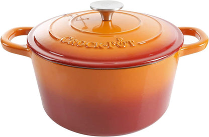 3 Quart Enameled Cast Iron Dutch Oven – Aqua - Curated Catalog O5