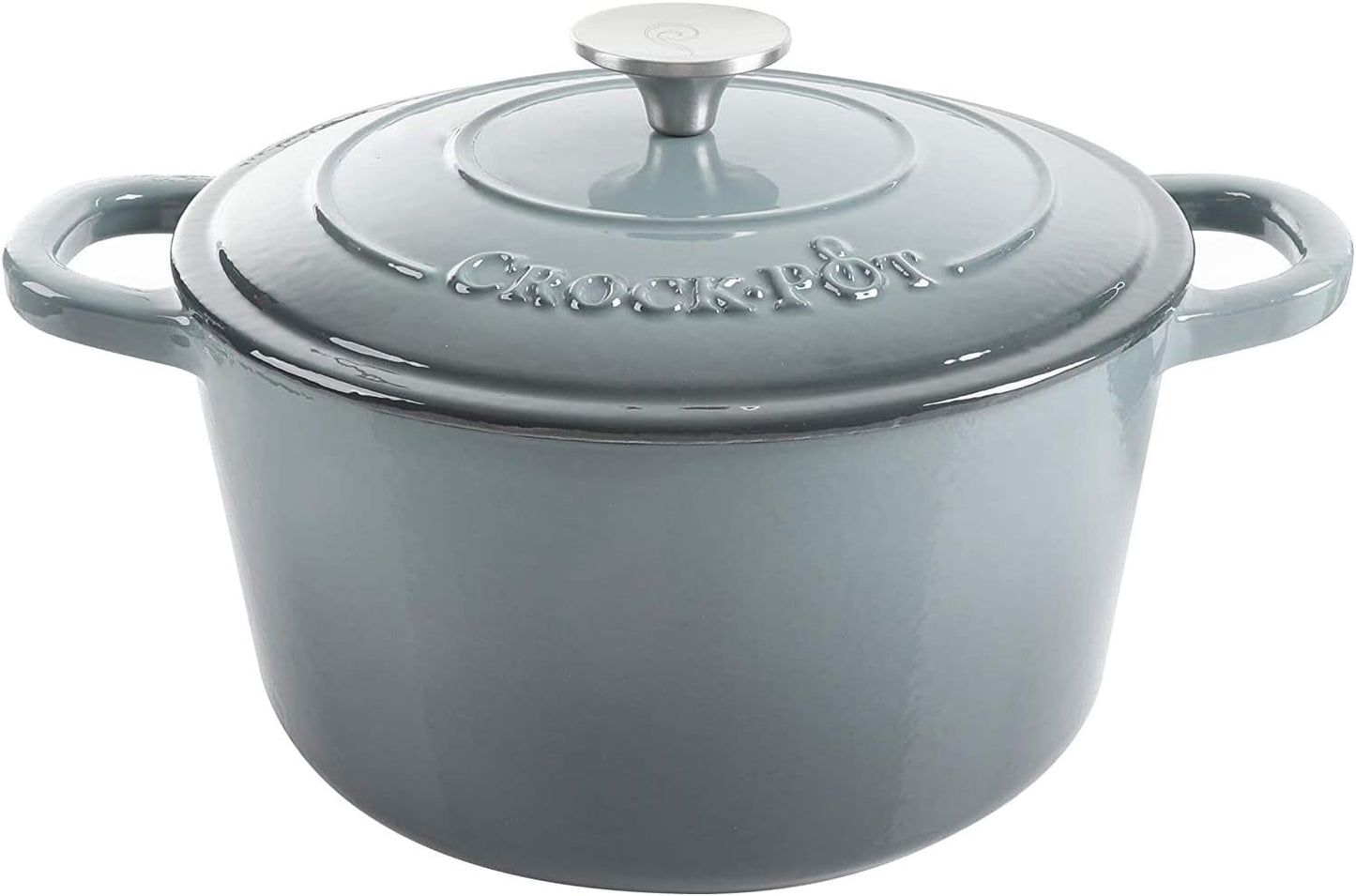 3 Quart Enameled Cast Iron Dutch Oven – Aqua - Curated Catalog B1